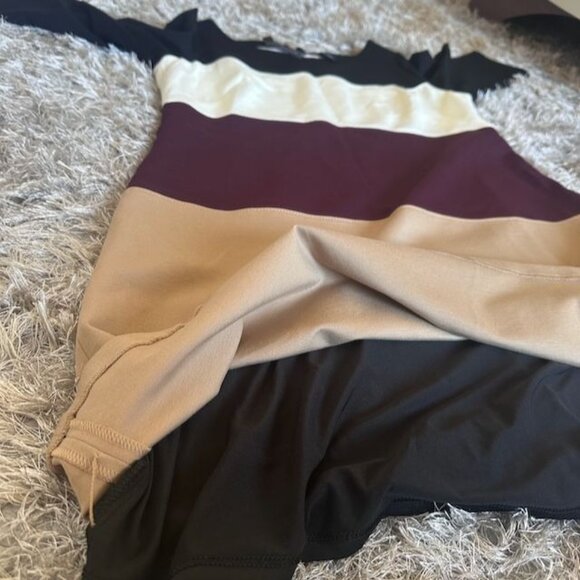 White House Black Market Colorblock Ponte Shift Dress Size 14 NWT - Picture 7 of 9